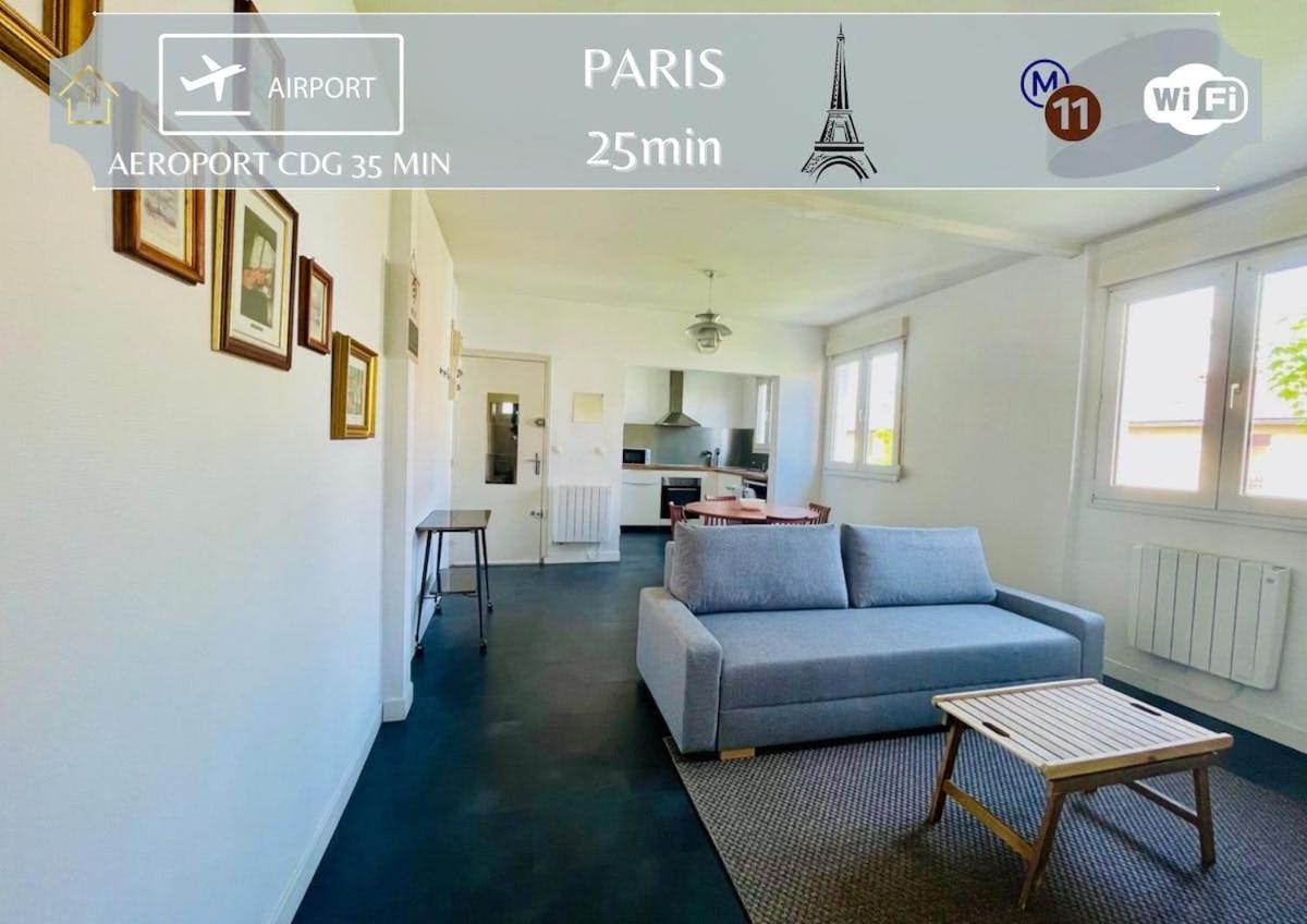 Appart'Hotel L'Express - 25Min De Paris Romainville Eksteriør bilde